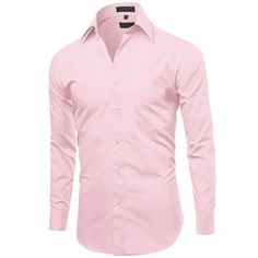 This Omega Italy men's premium long sleeve dress shirt comes in a modern slim fit & button closure. It is perfect for special occasions or semi-casual events. The wide variety of vibrant colors available make it easy to find the perfect color to match any of your outfits. Material: 60% Cotton, 40% Polyester Slim Fit Button down cloure Wide variety of vibrant colors available MSRP: $89.99 Size: XL (17-17.5) 32/33 sleeve.  Color: Pink.  Gender: male.  Age Group: adult.  Pattern: solid. Office Long Sleeve Dress Shirt With Buttons, Pink Long Sleeve Dress Shirt With Button Closure, Pink Button Up Shirt Outfit Men, Slim Fit Solid Dress Shirt With Button Closure, Slim Fit Long Sleeve Shirt With Buttons, Solid Long Sleeve Fitted Dress Shirt, Solid Slim Fit Shirt With Button Cuffs, Slim Fit Solid Shirt With Button Cuffs, Long Sleeve Plain Office Shirt