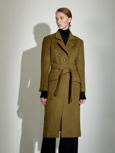 Composition : WOOL 80, NYLON20Color : KHAKICountry of Origin : KOREA Olive Wool Outerwear For Work, Designer Wool Coat For Fall Workwear, Elegant Olive Outerwear For Formal Occasions, Elegant Olive Formal Outerwear, Modern Wool Coat For Work, Composition, Jackets & Coats, Wool, The Originals