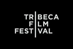 the tribeca film festival presented by at & t logo on a black background with white text