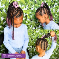 40+ School Cornrows Hairstyles for Kids, Tweens and Teens - Coils and Glory Kids Feed In Ponytail, Toddler Braided Ponytail, Kids Feed In Braids, School Cornrows, Cornrows Hairstyles For Kids, Braided Ponytail Black Hair, Kids Cornrow Hairstyles, Mixed Kids Hairstyles