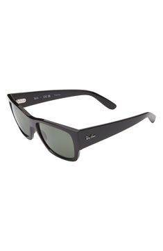 A strong profile defines these '70s-inspired sunglasses featuring a bold frame and rectangular shape. 56mm lens width; 18mm bridge width; 145mm temple length 100% UV protection Polarized lenses Plastic Imported Casual Rectangular Shield Sunglasses With Polarized Lenses, Classic Square Sunglasses With Tinted Lenses, Retro Rectangular Sunglasses With Anti-reflective Coating, Retro Rectangular Polarized Sunglasses, Retro Rectangular Sunglasses With Polarized Lenses, Classic Shield Sunglasses With Uva Protection And Square Frame, Classic Shield Sunglasses With Square Frame And Uva Protection, Classic Sunglasses With Gradient Lenses For Square Face, Rectangular Sunglasses With Mirrored Lenses