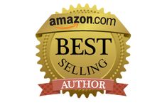 the best selling author badge is shown