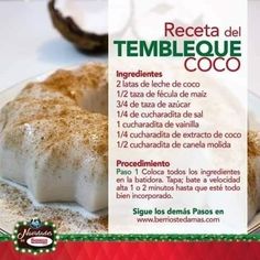 Tembleque Puerto Rico, Flan Recipe Easy, Baking Mix Recipes, Coquito Recipe, Puerto Rico Food, Boricua Recipes, Cocktail Recipes Easy