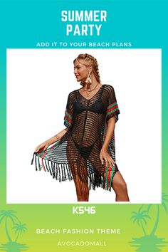 Women's beach color matching hollow knitted blouse sunscreen knitted dress K546 Loose Fit Long Sleeve Beach Dress For Beach Season, Black Open Knit Beach Cover-up, Black Crochet Beach Cover-up Dress, Black Crochet Dress For Beach Season, Long Sleeve Crochet Dress As Beach Cover-up, Long Sleeve Crochet Dress For Beach Cover-up, Striped Beach Dress For Beach Season, Long Sleeve Crochet Beach Dress, Beach Season Hollow Out Crochet Dress