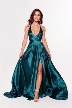 A&N Luxe Dimah Satin Gown Teal in 2020 Teal prom dresses long, Teal Teal Satin Dress, Teal Formal Dress, Teal Prom Dresses, Stephanie Rayner, Satin Formal Gown, Plum Dress, 파티 드레스, Japanese Sleeve, Ranveer Singh