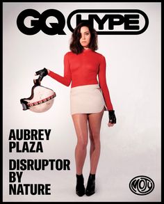 a woman in short skirt and high heels on the cover of go hype magazine