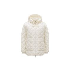 A mid-season on warmer or a layer during the coldest months, this padded jacket is a practical wardrobe addition. The zip-up style is crafted from lightweight longue saison. Down Jackets, Hooded Tops, Embroidered Tshirt, White Short, Padded Jacket, Black Logo, Up Styles, Zip Up, Tshirt Logo