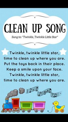 an app for kids to learn how to clean up song