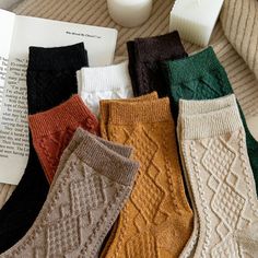 FREE SHIPPING ON ALL ORDERS OVER $50 | 100% SATISFACTION GUARANTEED Click "ADD TO CART" To Get Yours Now | Up To 60% OFF✨ How adorable are these retro socks? These beautiful, soft, and warm cashmere socks will keep your feet so cozy and toasty on a cool winter day. They will look great with boots, shoes, or even just around the house. 📌 The Fabric Is Very Comfortable 📌 Made With Cotton 📌 100% Satisfaction Guaranteed Tag us to be featured at @arimonz_style on Instagram   Package Includes: 1 *W Texture Socks, Fall Socks, 6 Pack Women, Summer Care, Solid Socks, Soft Sock, Comfortable Socks, Style Japonais, Winter Socks