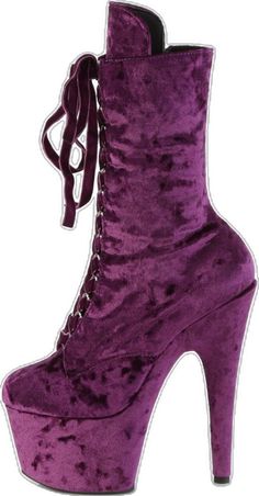 Fall Purple Platform Boots, Fitted Platform Heeled Boots With Closed Toe, Purple Lace-up Party Boots, Fitted Platform Lace-up Ankle Boots, Fitted Purple Ankle Boots, Fitted Lace-up Boots With 4-inch Heel, Lace-up Boots With 4-inch Heel And Fitted Design, Fitted Purple Lace-up Boots, Fitted Purple Ankle-high Boots