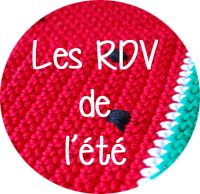 a button with the words les rdv de l'ete on it