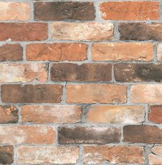 an old brick wall is shown in this image