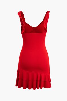 This dress offers a slight stretch and features slim spaghetti straps for added comfort. Made from a combination of polyester and spandex, it has a solid pattern and a pleated silhouette that creates a flattering slim fit. The tierred V-neckline adds a touch of elegance, while the above knee length keeps it flirty and perfect for summertime. Embrace the beach style and turn heads in this stunning piece. Beach Party Outfits, Red Bodycon Dress, Sleeveless Bodycon Dress, Black Bodycon Dress, Mini Dresses Summer, Sheer Fabric, 50's Dress, Mini Dress With Sleeves, Sheer Fabrics