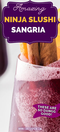 This Easy Sangria Slush is the ultimate refreshing treat for adults on a hot day! With just two simple ingredients—frozen berries and Pinot Grigio white wine—this deliciously boozy slushy can be customized with your favorite berries. Enjoy it as a festive party drink or as a delightful nightcap to unwind! Liquor Slushies Frozen Drinks, Ninja Drink Recipes, Slushy Machine Recipes, Alcoholic Slush Recipes, Alcoholic Slush