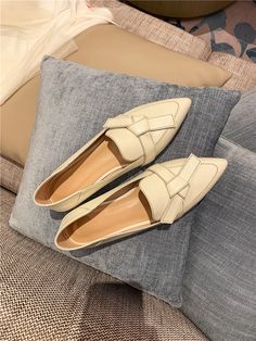 Amau Women's Loafer Leather Shoes | Ultrasellershoes.com – Ultra Seller Shoes Cream Slip-on Flats For Office, Beige Pointed Toe Loafers For Spring, Beige Pointed Toe Loafers For Summer, Beige Almond Toe Flats For Office, Synthetic Flats For Summer Office Wear, Synthetic Flats For Office In Summer, Beige Slip-on Pointed Toe Flats For Work, Summer Office Pointed Toe Slip-on Flats, Summer Office Slip-on Pointed Toe Flats