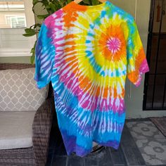 Vintage 90s Ben & Jerry's Ice Cream Wavy Gravy Graphic T Shirt Sz XL Tie Dye  | eBay Retro Tie Dye Short Sleeve Top, Retro Tie-dye Short Sleeve Tops, Groovy Multicolor Crew Neck T-shirt, Groovy Short Sleeve Tops For Streetwear, 90s Style Multicolor Relaxed Fit T-shirt, Retro Tie-dye Crew Neck Top, Groovy Multicolor Cotton T-shirt, 90s Style Multicolor T-shirt For Summer, Oversized Multicolor 90s Tops