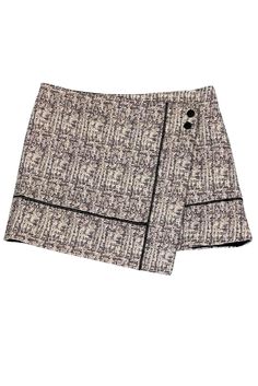 Current Boutique-Proenza Schouler - Multicolor Tweed Miniskirt Sz 6 Trim Waist, Tweed Mini Skirt, Black Wrap, Ribbed Knit Dress, Tweed Fabric, Body Dress, Proenza Schouler, Wrap Style, Boho Shorts