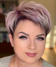 Colored Hair For Older Women, Modern Pixie Haircut Over 50, Gorgeous Hair Color