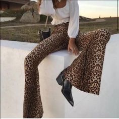 5 Favorite! Extremely Comfy And Super Soft Animal Print Flared Pants Polyester, Spandex (But Feels Like A Very Soft Cotton) New Without Tags Unbranded Boutique Item For Fans Of Joe Exotic, Tiger King, Carole Baskin W:24-26” R: 10” 39-39.5” I: 29-29.5” Measurements Are Approx. Allow Up To 1” Variance. Travel Festival Gypsy Concert Sexy Girly Flirty Fun Photo Shoot Model Night Out Resort Mexico Cancun Flared Pants Animal Print Cheetah Leopard Spell Gypsy Revolve Janis Bell Flare Casual Full Length Leopard Print Pants, Stretch Wide Leg Leopard Print Pants, High Waist Leopard Print Bottoms For Fall, High Waisted Leopard Print Bottoms For Fall, Stretch Leopard Print Wide Leg Bottoms, Stretch Wide Leg Leopard Print Bottoms, Fitted Leopard Print Pants For Fall, High Waist Leopard Print Fall Pants, High Waist Leopard Print Pants For Fall