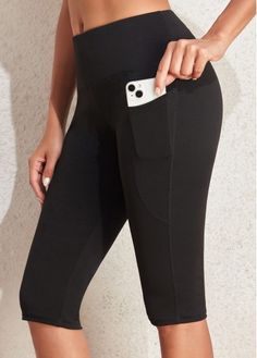 Color:Black;Size:S;Size:M;Size:L;Size:XL;Size:2XL;Package Contents:1 X Leggings; Knee Length Leggings, Sports Leggings Black, Elastic Waist Leggings, Black Leggings Outfit, Shorts Jeans, Colored Pants, Active Wear Leggings, Sportswear Women, Midi Dress Sleeveless