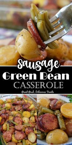 sausage and green bean casserole with potatoes