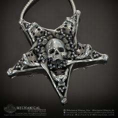 Skull Inverted Pentagram Necklace Pendant, 3D Printed/Cast Solid Metal, With Hand-Applied Patina and Hand Polished by the Artist, Sedlec Ossuary Crossbones Style, The Catacomb Collection A one-of-a-kind jewelry collection inspired by European catacombs and ossuaries. This entire collection has been designed from an actual human skull and bones that have been carefully scanned and prepared for 3D printing and casting with the highest detail possible. A perfect gift for someone with an appreciation for dark elegance. Your new pendant will come lovingly packed in its own gift box, along with some extra goodies. Note: Chain not included. What you will receive: ☠️ One 3D printed/cast metal skull inverted pentagram pendant, hand polished by the artist. About the material finishes: ☠️ Polished ST Sedlec Ossuary, Inverted Pentagram, Pentagram Necklace, Pentagram Pendant, Metal Skull, Wiccan Jewelry, Bone Necklace, Human Skull, Skull And Bones