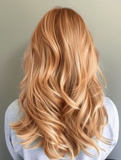 Blonde Babylights On Red Hair, Honey Blonde Ginger Balayage, Light Copper Blonde Hair Color, Hair Colour Strawberry Blonde, Blonde To Redhead, Golden Copper Balayage Strawberry Blonde, All Over Strawberry Blonde Color, Strawberry Blonde With Copper Lowlights, Blonde Balayage On Ginger Hair