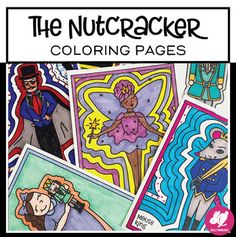 the nutcracker coloring pages are filled with pictures and words to help kids learn how to