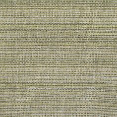 an upholstered textured fabric with green and white stripes on the outside of it