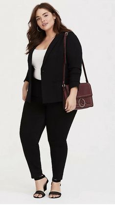 TORRID BLACK MODERN PONTE BLAZER SIZE 4 NWT black Msrp $69. Plus Size Jacket, Peplum Blazer, Black Chevron, Faux Leather Moto Jacket, Black Fleece, Professional Outfits, Sky High, Business Outfits, Knit Jacket