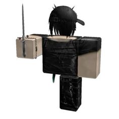 a man with dreadlocks standing in front of a suitcase and holding a knife