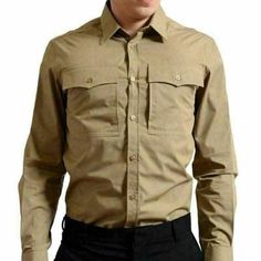 Versace Jeans Men's Khaki Roll Up Sleeve Button Down Shirt Us S It 48 Retail Value: $365.00 This Is Authentic Versace Jeans Men's Khaki Roll Up Sleeve Button Down Shirt Material: 100% Cotton Chest: 20.75" Sleeves: 25.5" Shoulders: 18" Length: 29.5" Sku: Az-2817 Classic Khaki Shirt With Pockets, Classic Shirt With Flap Pockets For Business Casual, Classic Khaki Shirt With Button Cuffs, Khaki Shirt With Buttons And Spread Collar, Khaki Shirt With Spread Collar And Buttons, Classic Khaki Shirt With Buttons, Classic Khaki Shirt, Classic Khaki Top With Spread Collar, Khaki Workwear Shirt With Welt Pockets