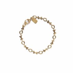 XOX Bracelet - Michelle Starbuck Designs Xo Chain, Dry Well, The Drop, Raw Brass, Cleaning Cloth, Cleaning Clothes, Vintage Brass, Lobster Clasp, Gold Bracelet