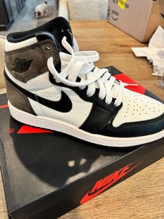 Barely worn - AUTHENTIC - Nike Size 4.5Y- Air Jordan 1 Retro High OG GS 'Mocha' 575441-105 Comes with original box BID WITH CONFIDENCE - CHECK OUT MY STELLAR FEEDBACK $10 SHIPPING TO LOWER 48 Nike Air Jordan 1 Retro, Nike Shoes Jordans, Air Jordan 1 Retro High Og, Air Jordan 1 Retro High, Nike Air Jordan 1, Air Jordan 1 Retro, Jordan 1 Retro High, Jordan 1 Retro, Air Jordan 1