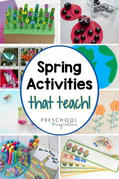 the words spring activities that teach preschool