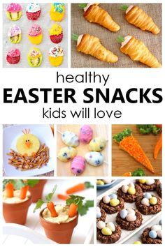 healthy easter snacks that kids will love to eat and have fun in the kitchen with them