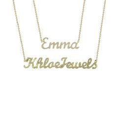 Design your own one-of-a-kind necklace with your name or a special word! Bling bling! Cubic Zirconia stones. 18K gold plating over Premium quality stainless steel. It does NOT Tarnish Or Rust (100% guaranteed). 4-8 letter is best (MAX 10 letters). This item is made-to-order, please, allow 10-20 business days to be created.As this item is custom made for you, it will be non-returnable. Customized Name Necklace, Name Necklace Silver, Bamboo Earrings, Special Words, Personalized Pendant, Daughter Love, Name Necklace, Initial Necklace, Bling Bling