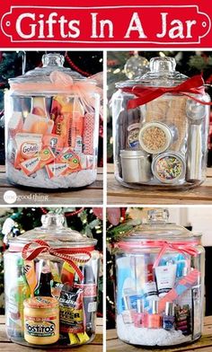 gifts in a jar for the holidays