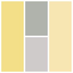 four different shades of yellow and grey are shown in the same color scheme, each one is