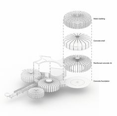 the diagram shows different parts of a birdcage