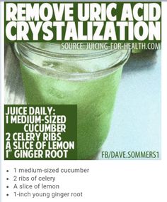 Green Drink, Uric Acid, Cleanse Recipes, Juicing For Health, Health Drink, Natural Medicine, Juicing Recipes, Health Remedies, Herbal Remedies