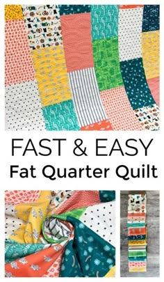 Fat Quarters Baby Quilt, Fat Quarter Sewing Projects, Beginner Quilting Projects, Diary Of A Quilter, Fat Quarter Quilt Pattern, Amy Smart, Fat Quarter Quilt, Lap Quilts