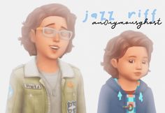 Sims 4 Jazz Riff Boys Hair Toddler Hairstyles Boy, Kids Maxi, Maxis Match Cc, Sims 4 Children