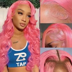 Product Description Wig Cap Medium Size -22.5inch (Other Sizes, Pls Click Here To Customize) Wig Type HD Lace Wig Cap Design 13x4 Lace Front Wig Hair Texture Body Wave Wigs Hair Color Pink Color, Can Be Dyed/ Bleached Process Time 12Hours (Except Holidays) Return Policy 15 Days No Reason Return Shipping Fast Free Shipping, 3-5 Working Days Quality 100% Human Hair Wigs, No tangle No shedding Pink Wigs, Wigs Body Wave, Barbie Hairstyle, Hot Pink Hair, Barbie Hair, Pink Wig, Hair Color Pink, Colored Wigs, Body Wave Wig