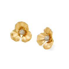 Jardin Flower Earrings Flower Earrings Gold, Diamond Box, Dogwood Flowers, Vs Diamond, Magnolia Flower, Tiffany And Co, Flower Clip, Diamond Flower, Gold Flower