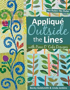 the cover of an applique outside the lines book