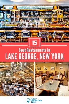 the best restaurants in lake george, new york are now available to order for $ 15