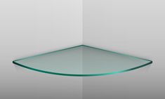 All glass is expertly cut and polished. Corner glass thicknesses are 3/8" (10mm) thickness. All glass is tempered and professionally edged. These glass shelves are quarter round shaped glass. Please note this is just for the glass, these shelves do not come with brackets. Glass Shelves, Storage And Organization, Storage Organization, Floating Shelves, Floating, Home And Living, Shelves, Display Homes, Electronic Accessories