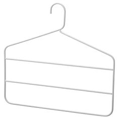 a white hanger on a white background