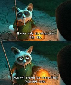 Panda Quotes, Kung Fu Panda Quotes, Animation Quotes, Disney Movie Quotes, Cute Inspirational Quotes, Kung Fu Panda, Disney Quotes, Good Thoughts Quotes